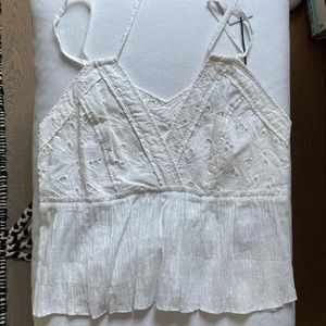 IRO Mireya Eyelet Cami Tank